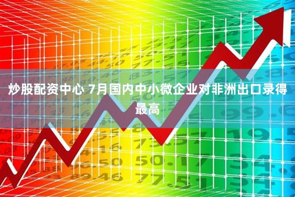 炒股配资中心 7月国内中小微企业对非洲出口录得最高
